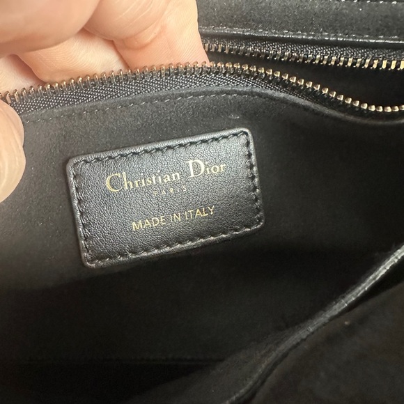 LADY DIOR LEATHER TOTE BAG ORIGINAL STRAP - Picture 12 of 17